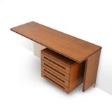 Wall-mounted desk with drawers, 1960s
