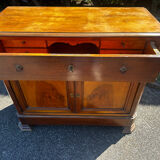 Antique drop-leaf secretary in walnut – Louis-Philippe period (19th century)