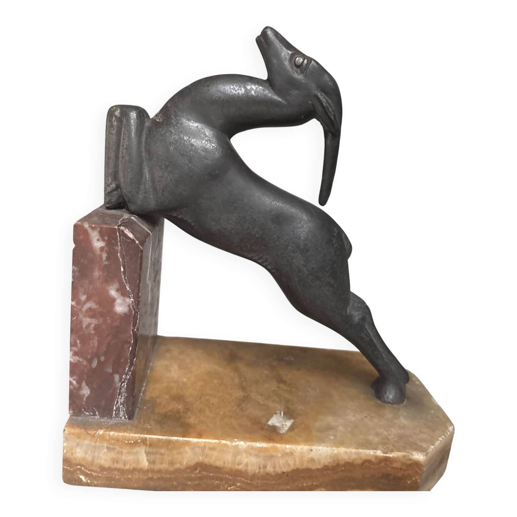 Serre-livre Art Déco Original (Années 30) - Gazelle