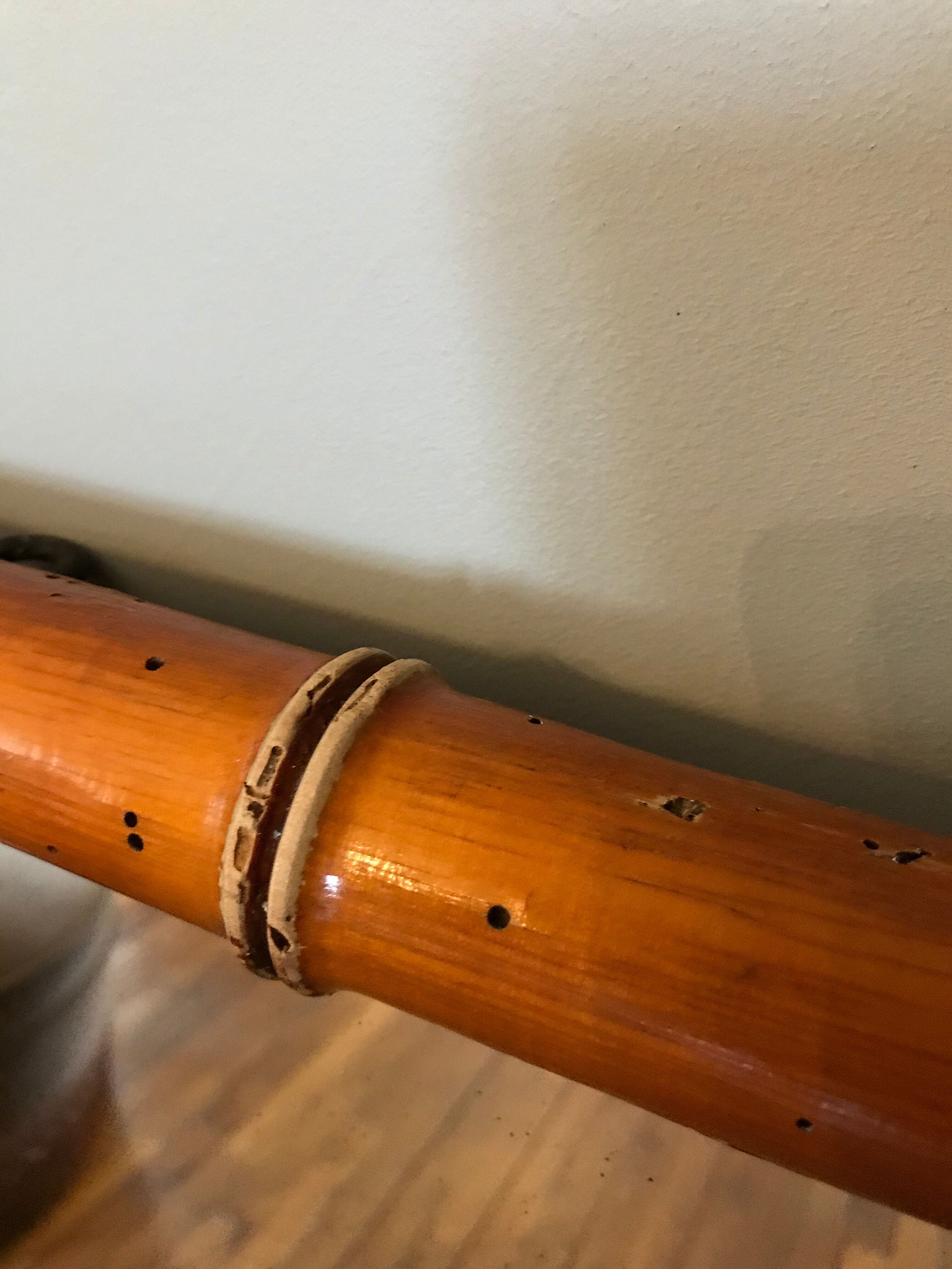 Vintage bamboo mirror 75 x 100 cm