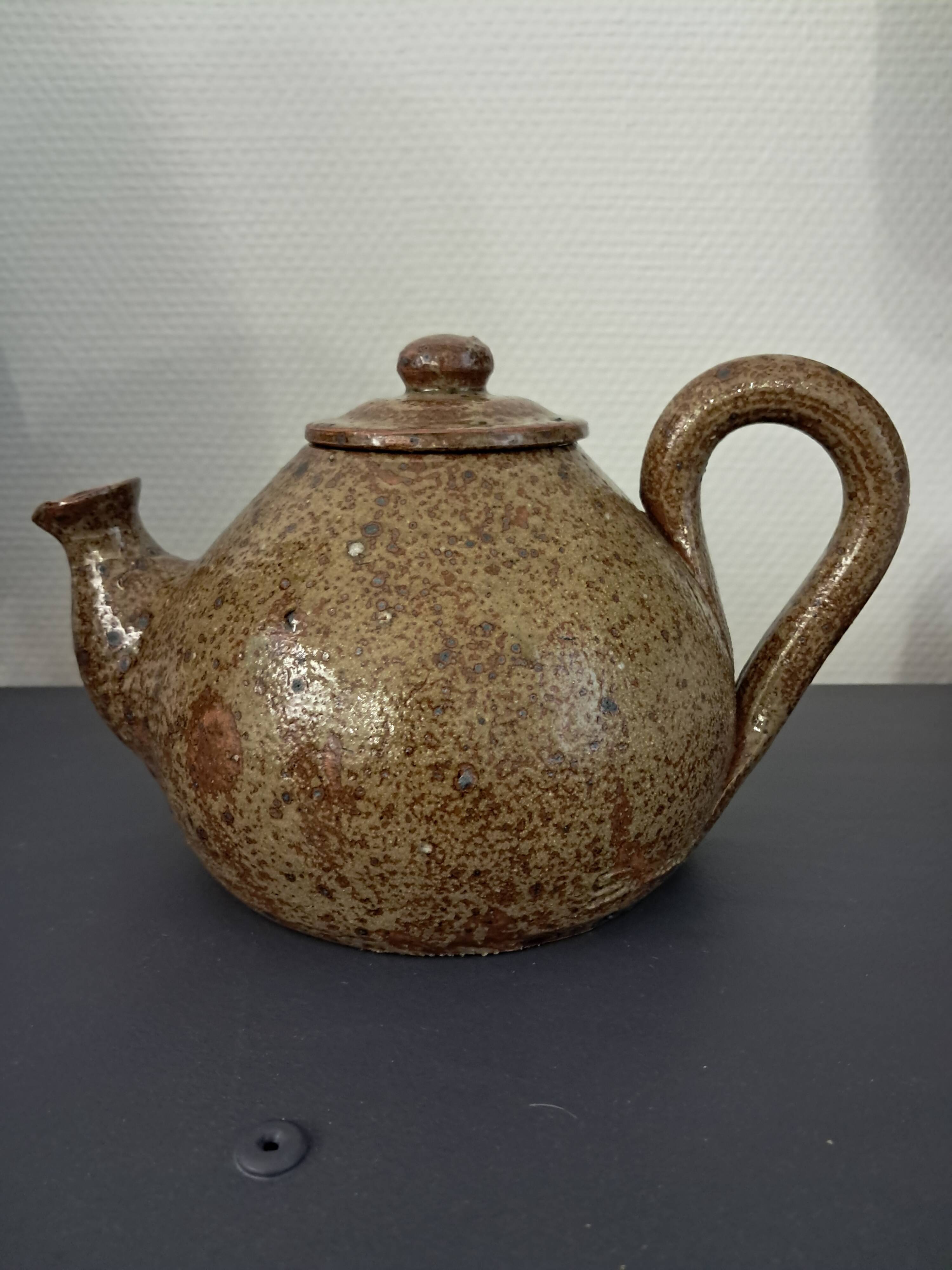 Pyrite stone teapot by Guy Baudat
