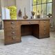 1950s oak office counter
