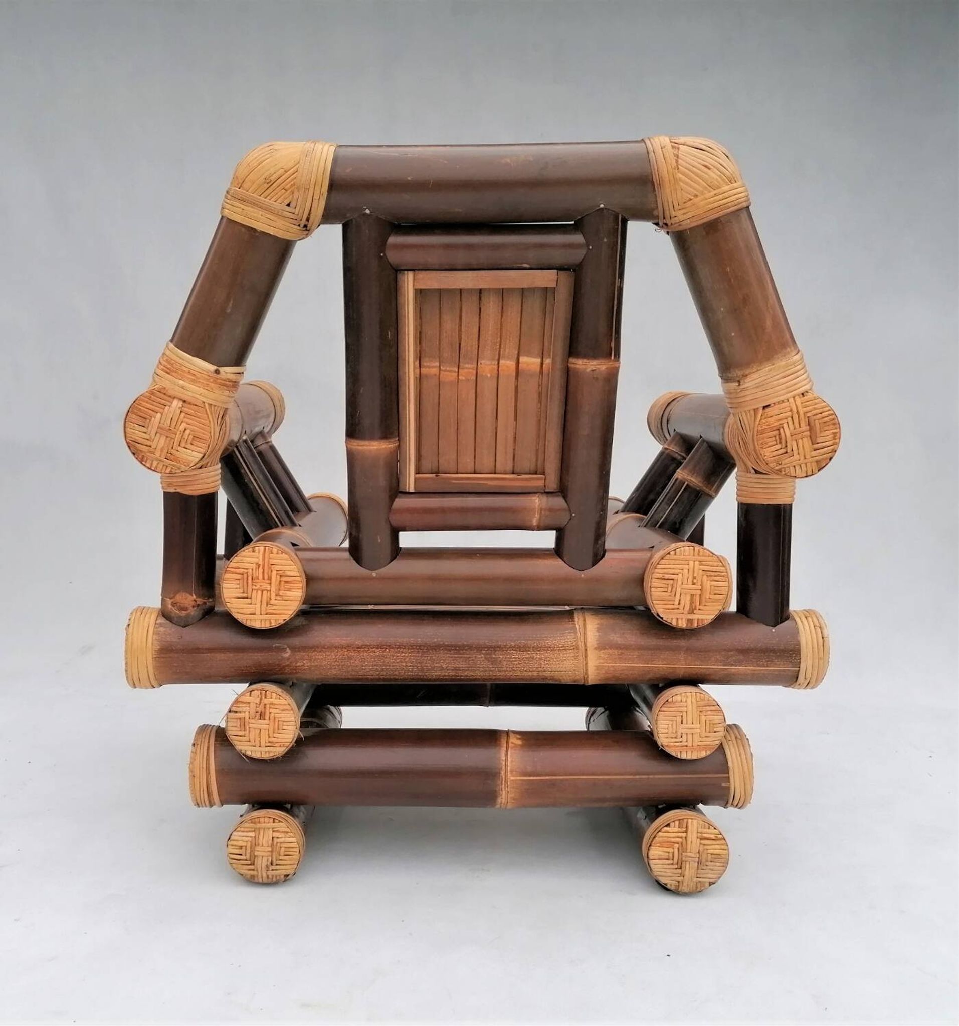 Bamboo armchair, 1970s