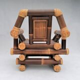 Fauteuil en bambou, années 1970