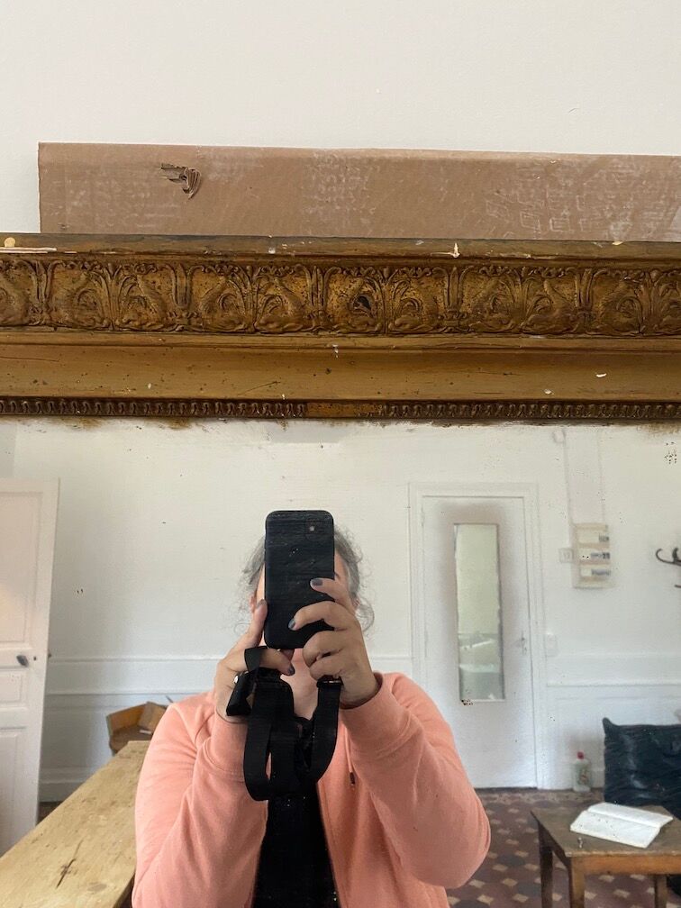 Old mirror 181x110cm
