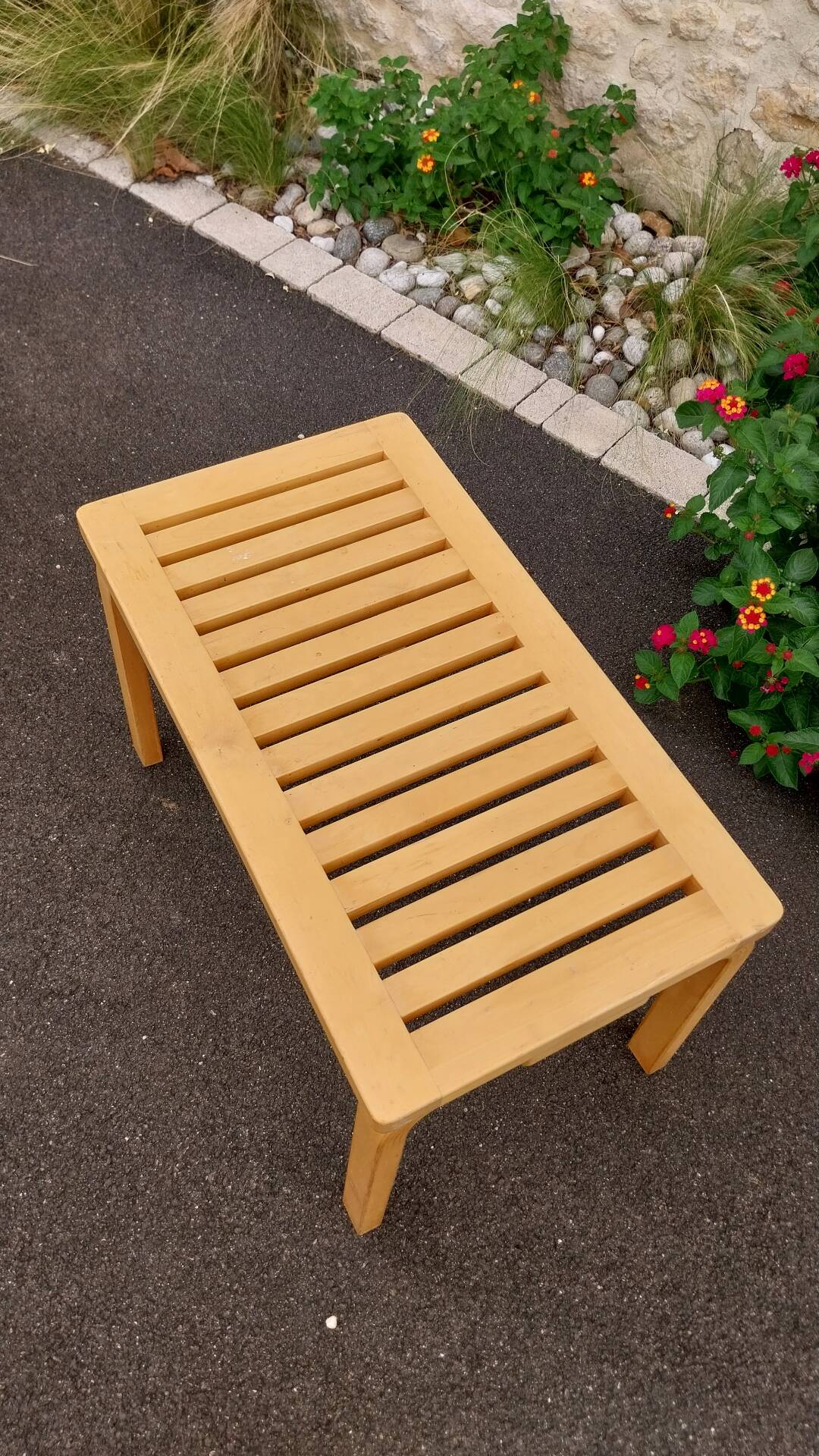 Birch wood bench Alvar Aalto Artek 80s