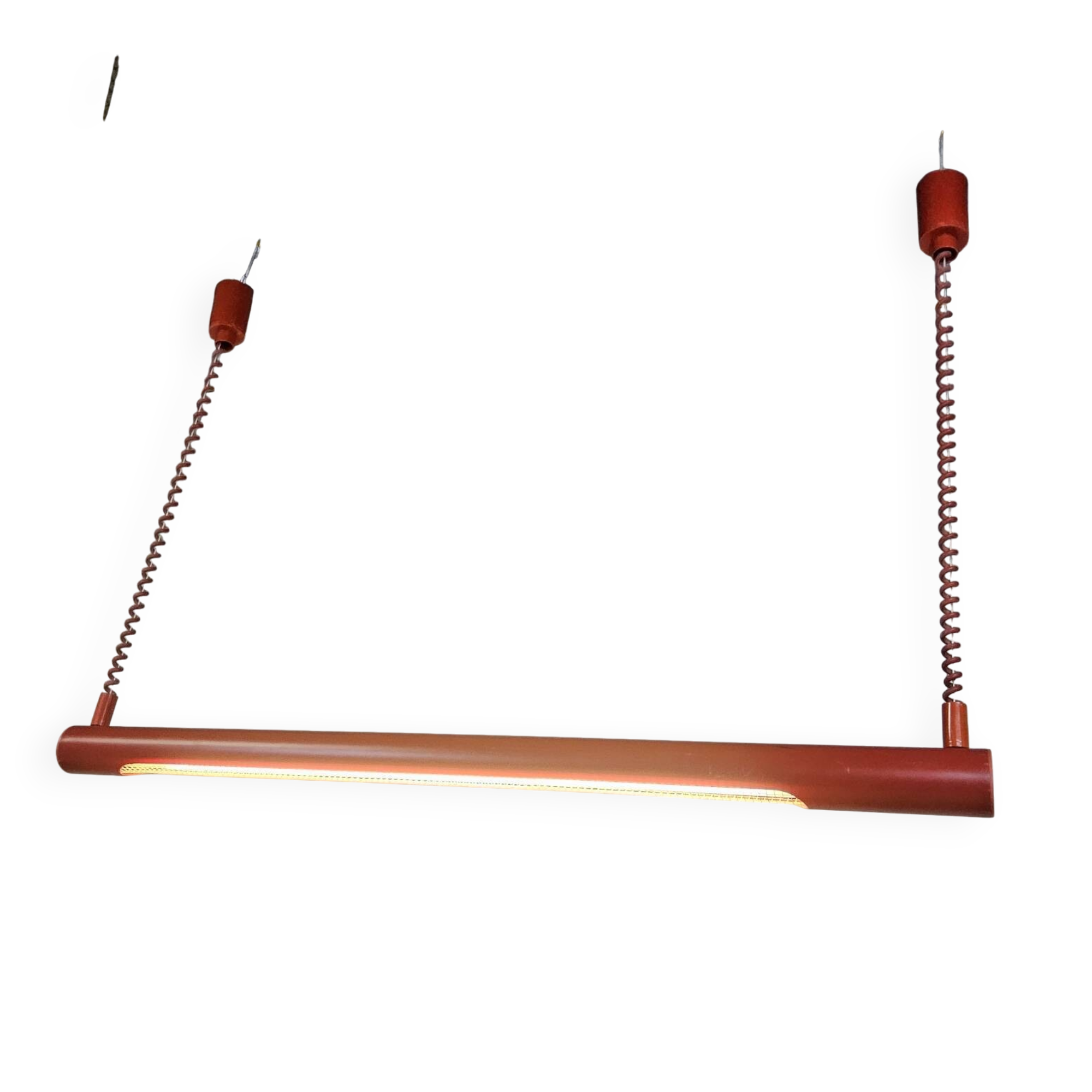 Vintage height adjustable red fluorescent tube lamp (Massive)