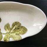 Plat ovale décor figues