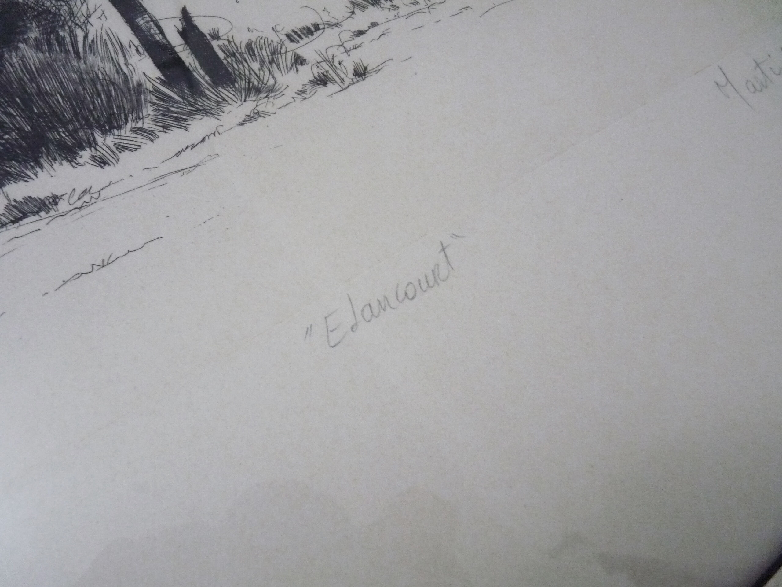 Original lithograph by Loppo Martinez " Elancourt " artist's proof. 21/91. 1982