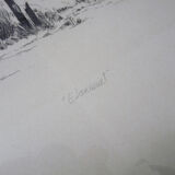 Original lithograph by Loppo Martinez " Elancourt " artist's proof. 21/91. 1982