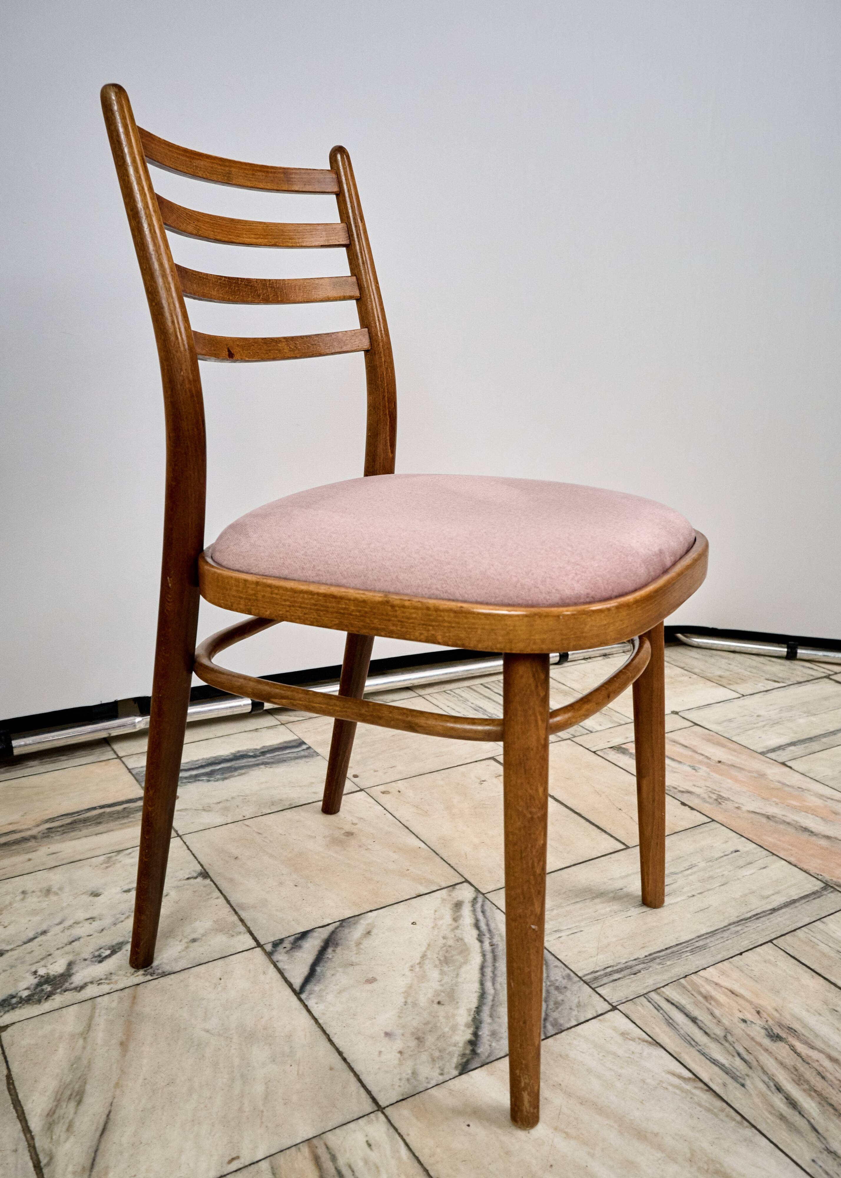 Set of 4 Dining Chairs, TON, 1960s, Czechoslovakia