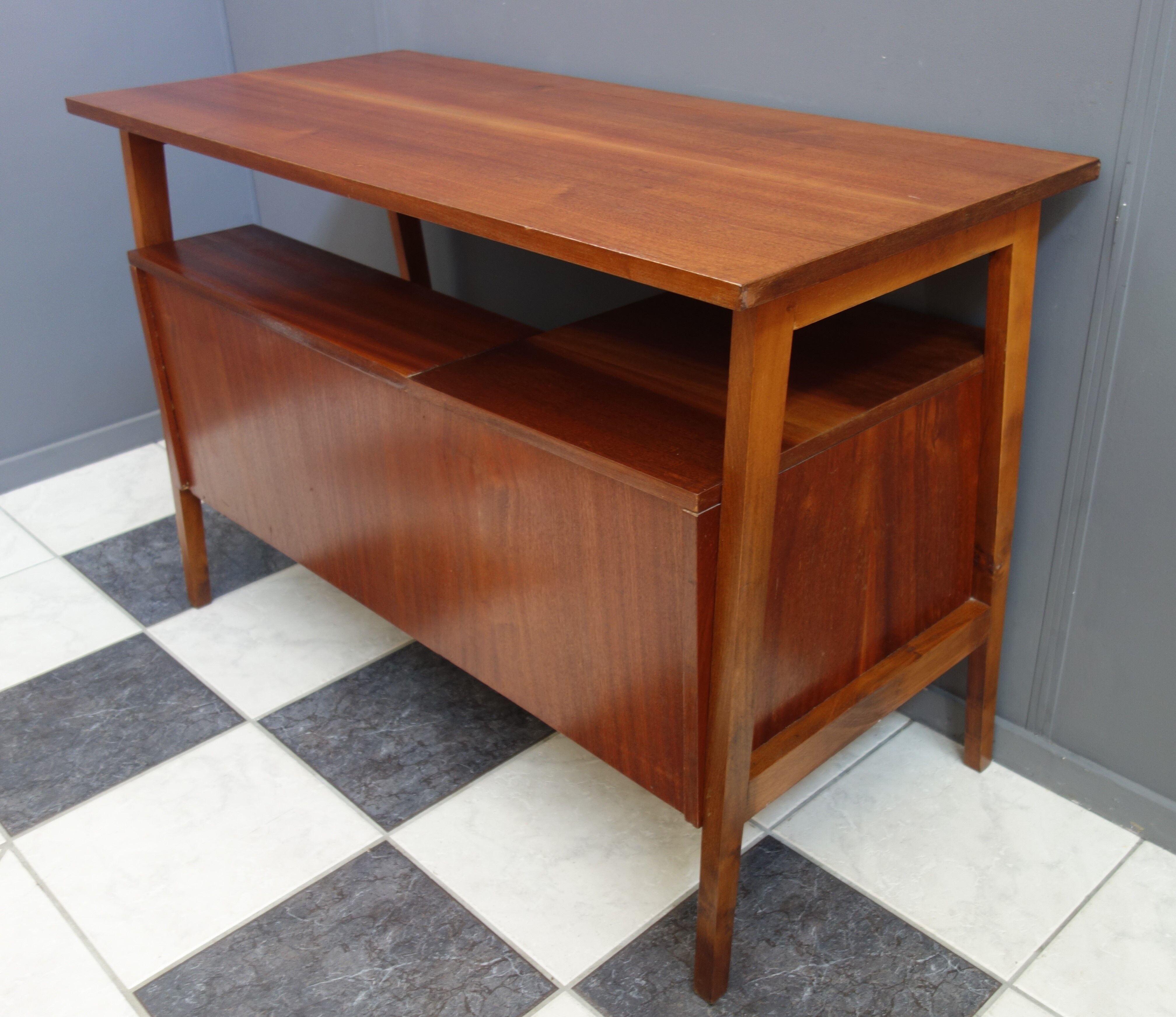 Scandinavian style wood desk 1960s