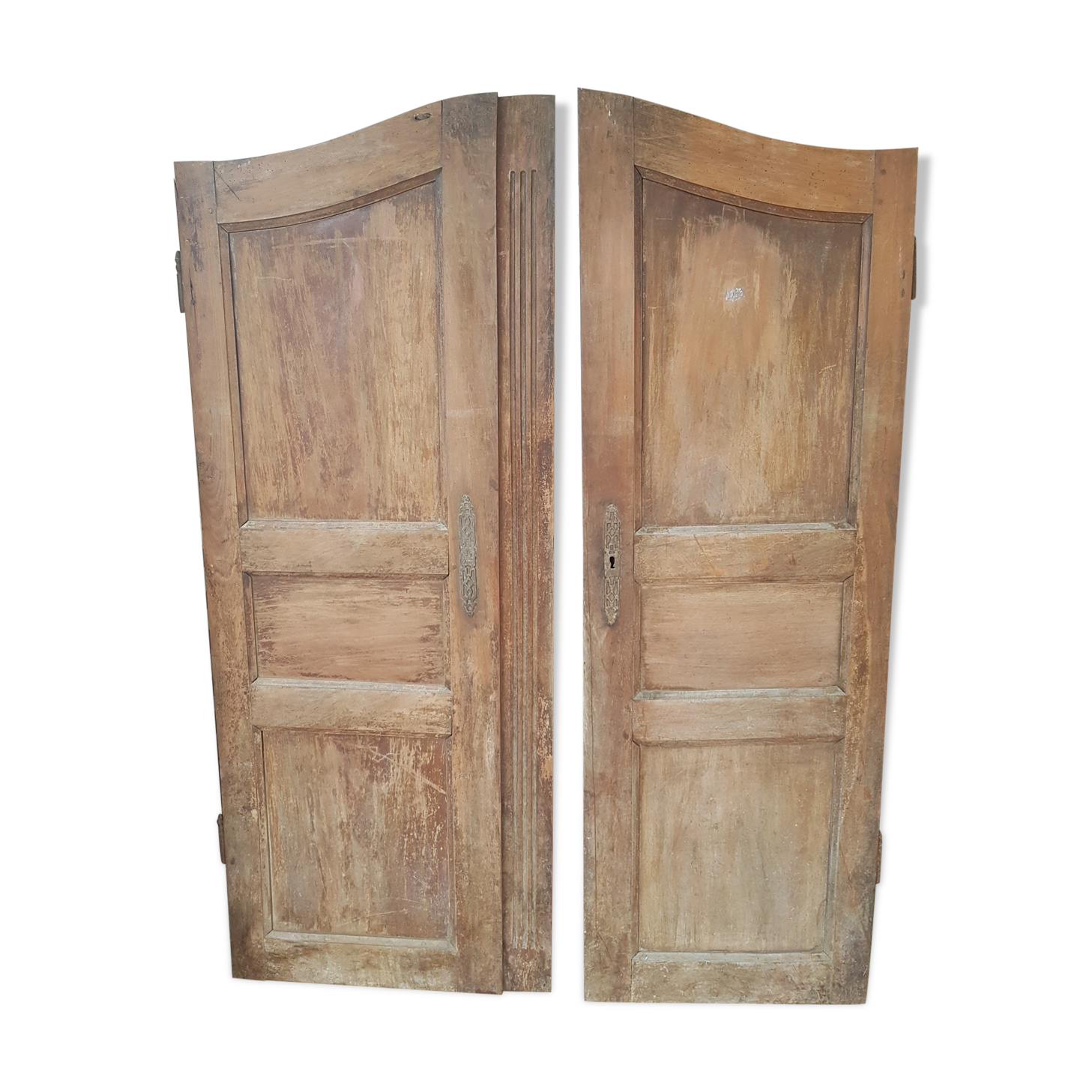 Old pair of rounded cabinet doors