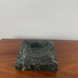 Vintage black marble ashtray, 1970