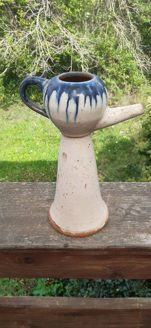 Large glazed ceramic pitcher 1950