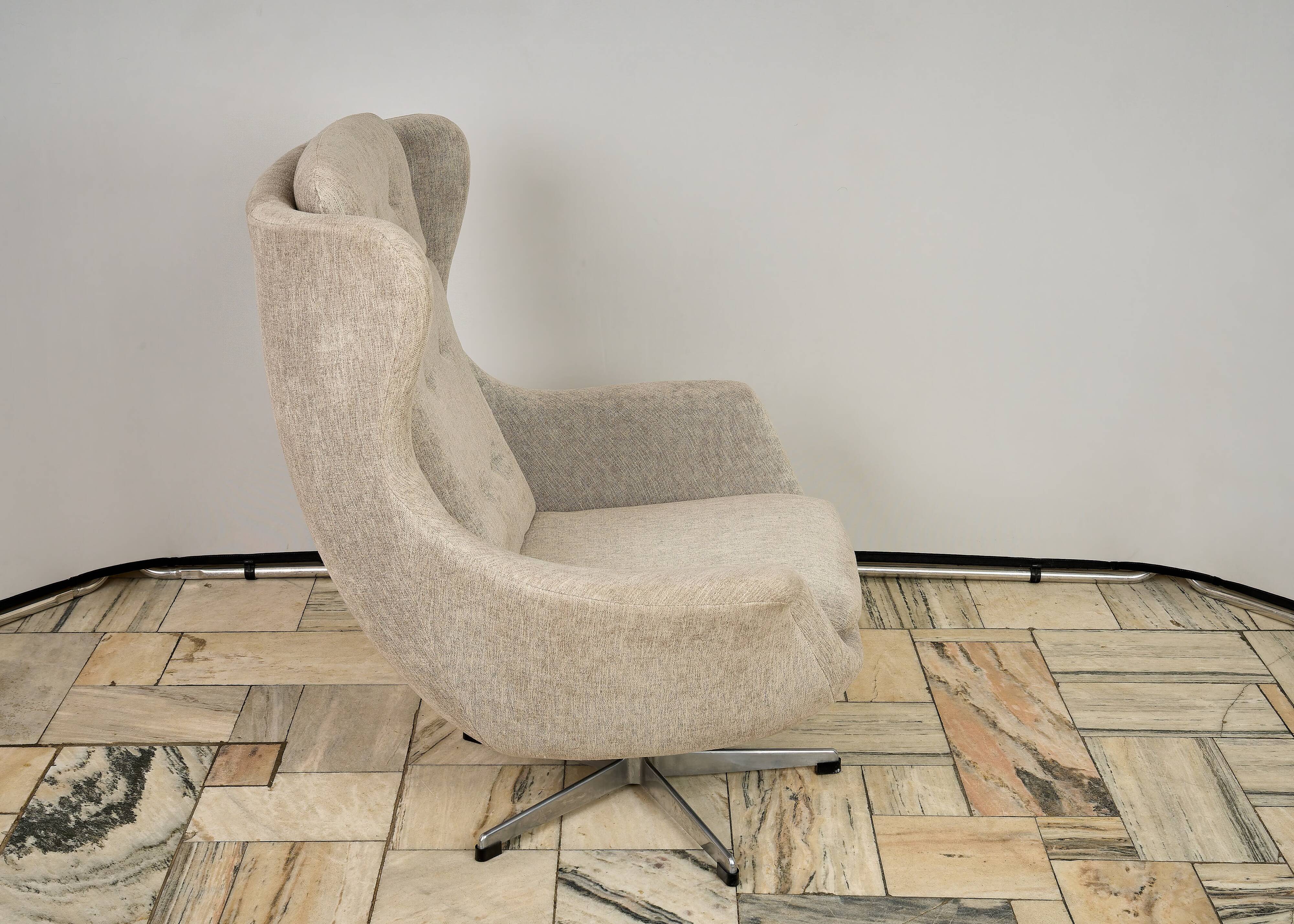 Ushak swivel chair by up zavody 1960s czechoslovakia