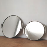 Two vintage mirror trays 50s