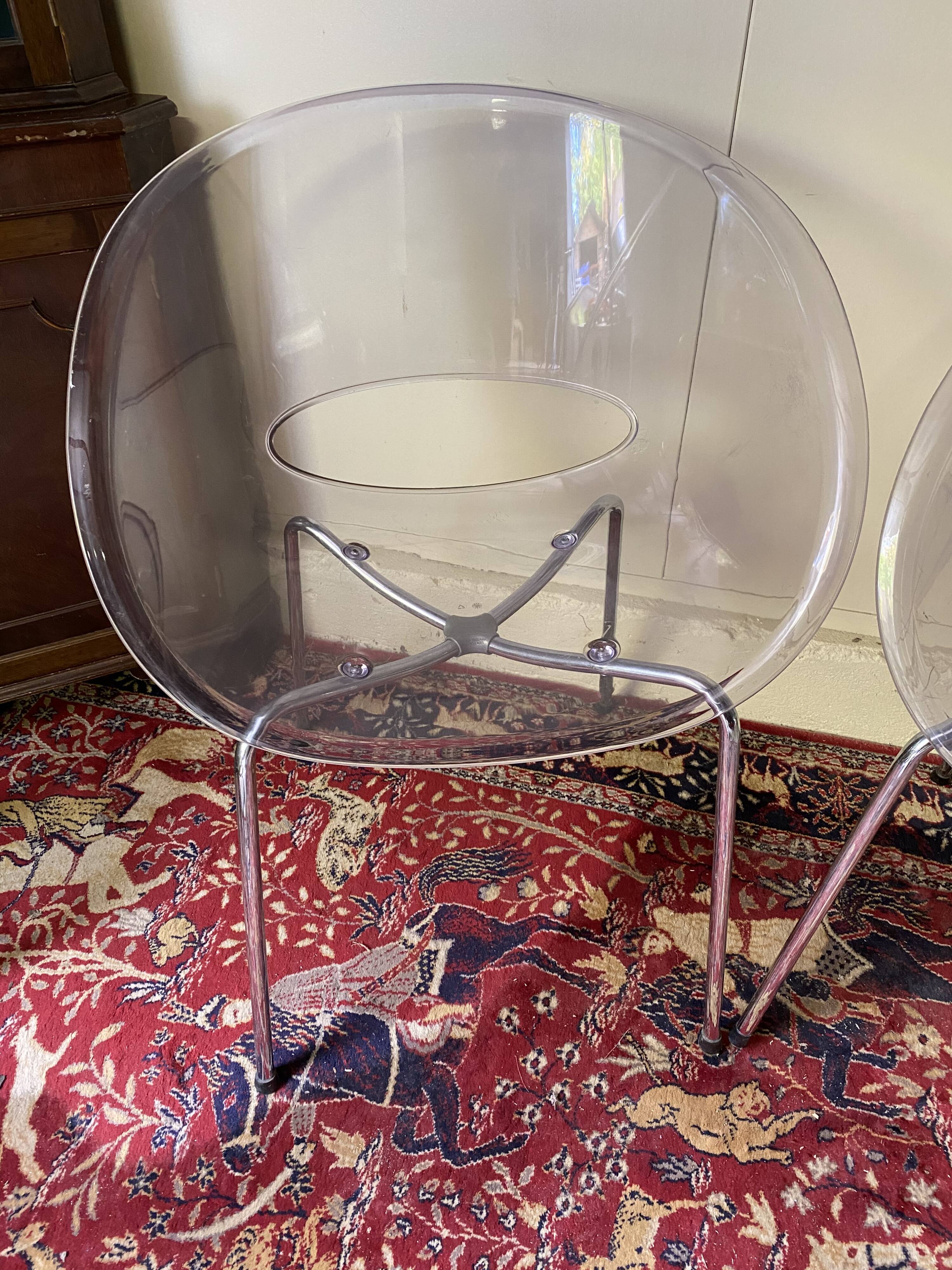 Pair of Sintesi armchairs models Eyes Made in Italy