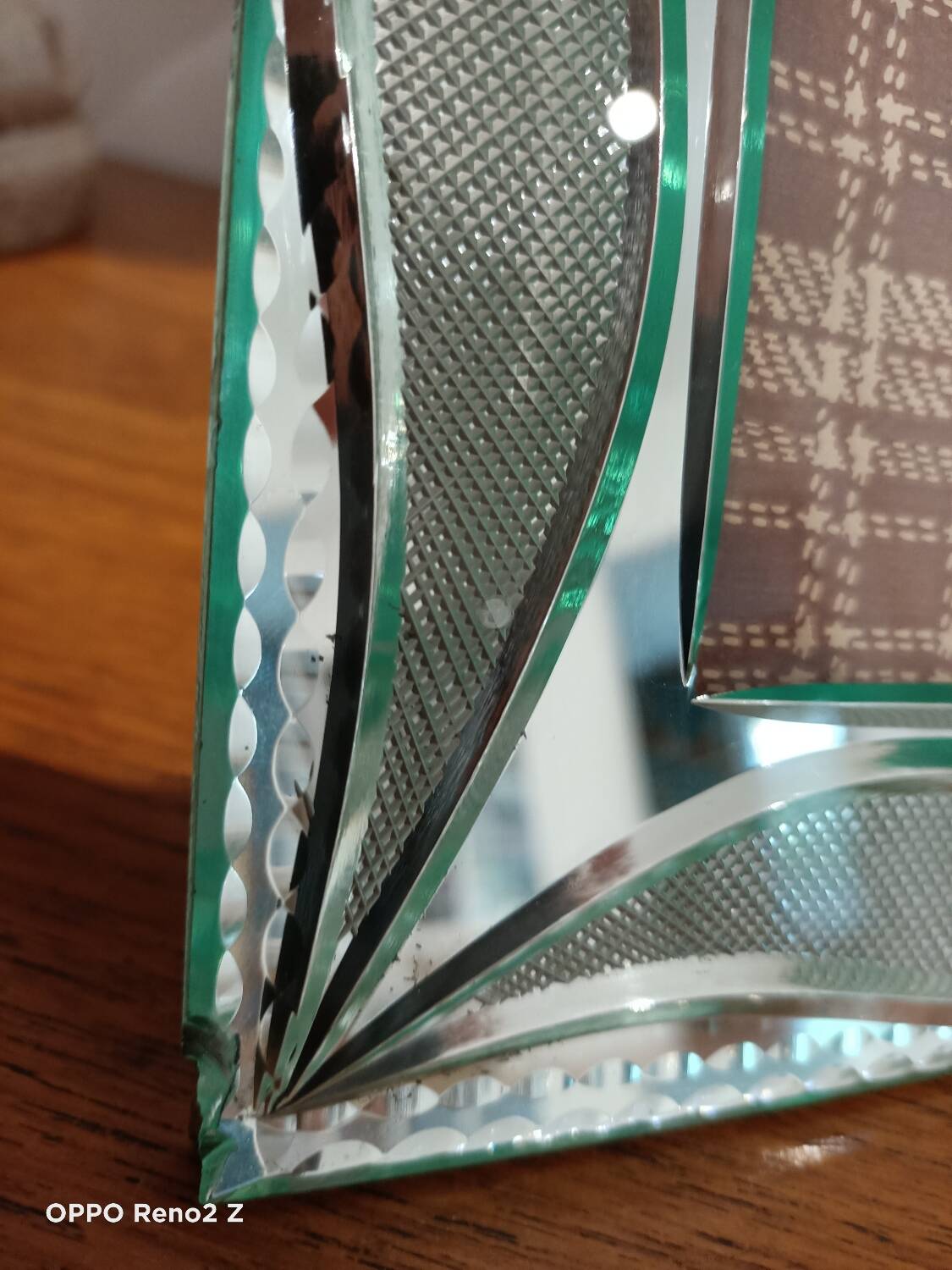 Large chiseled mirror photo frame