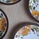Set of 6 Paradisio dessert plates Boch 1966