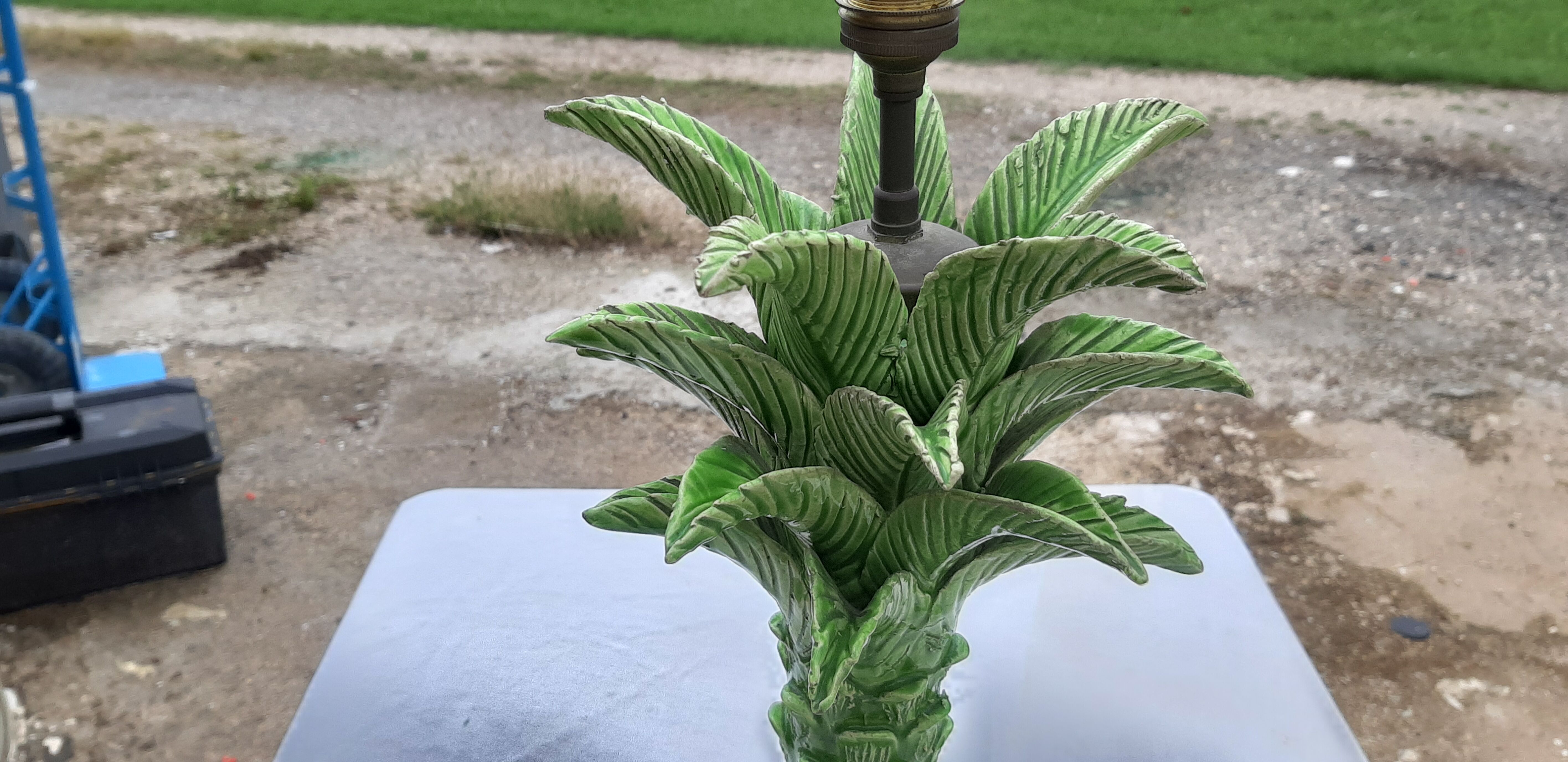 Ceramic lamp by Jean Roger France circa 1960