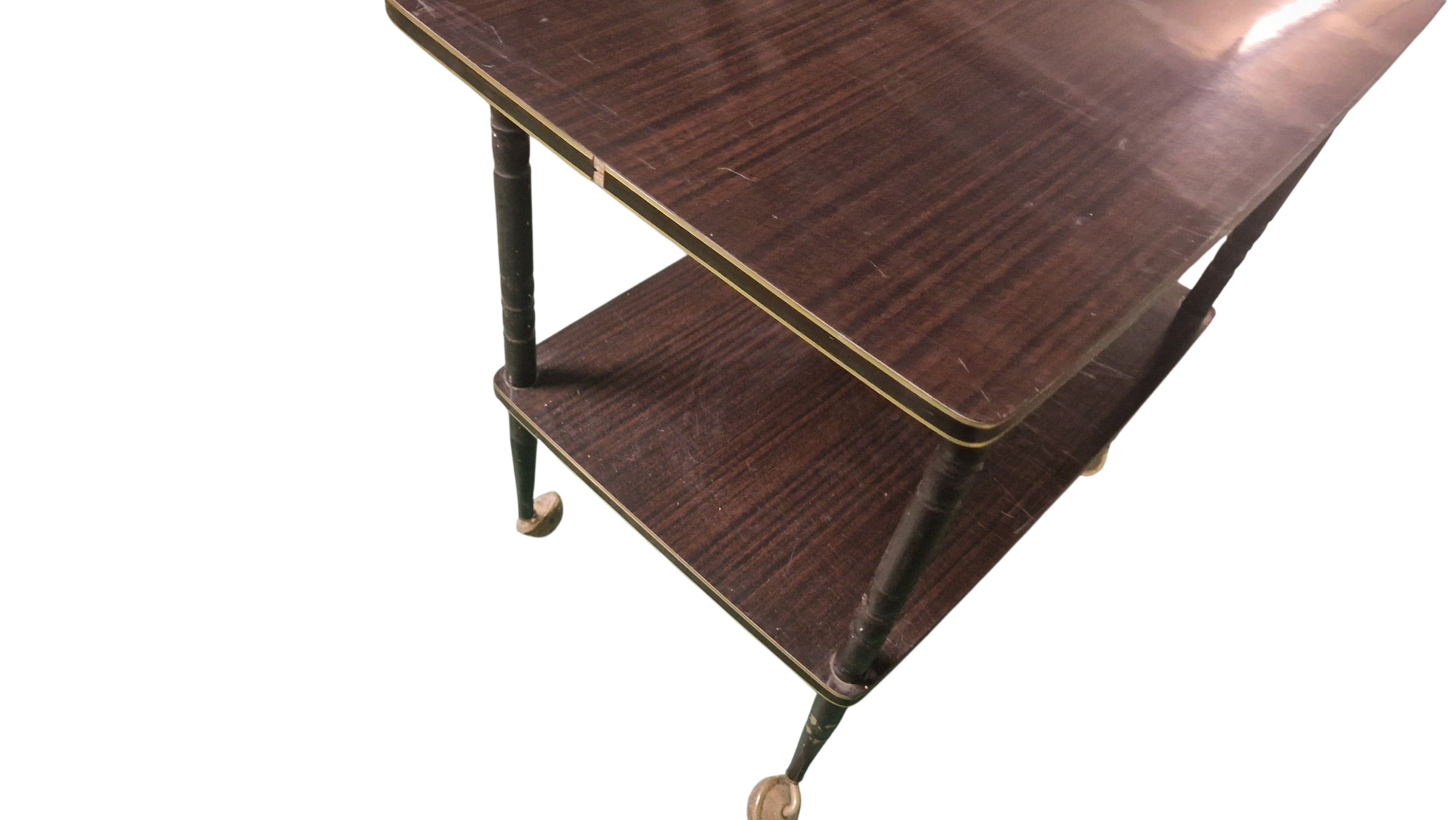 Formica rolling tables. Vintage 70s.