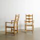 Pair of Danish Mid Century Wooden Armchairs by Henning Kjaernulf, 1960s