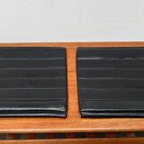 Leather cushion for postmodern Kreuzschwinger chair by Till Behrens, 1980s, set of 2.