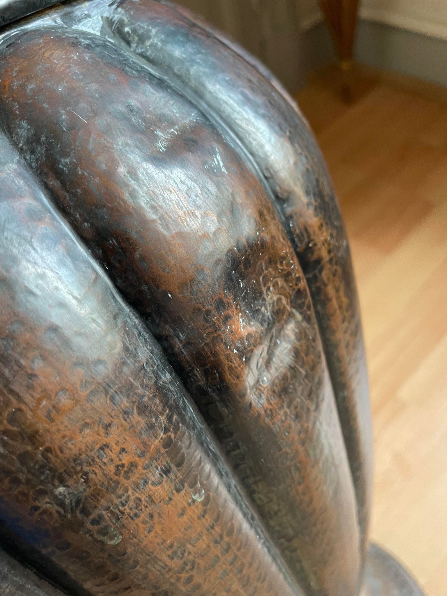 Copper umbrella stand