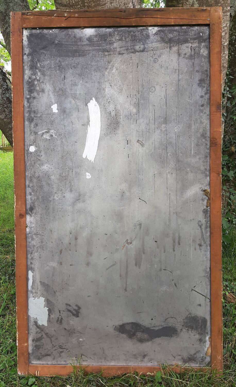 Antique mercury mirror. (Fireplace mirror)