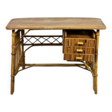 Vintage rattan desk 1960