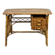 Bureau en rotin vintage 1960