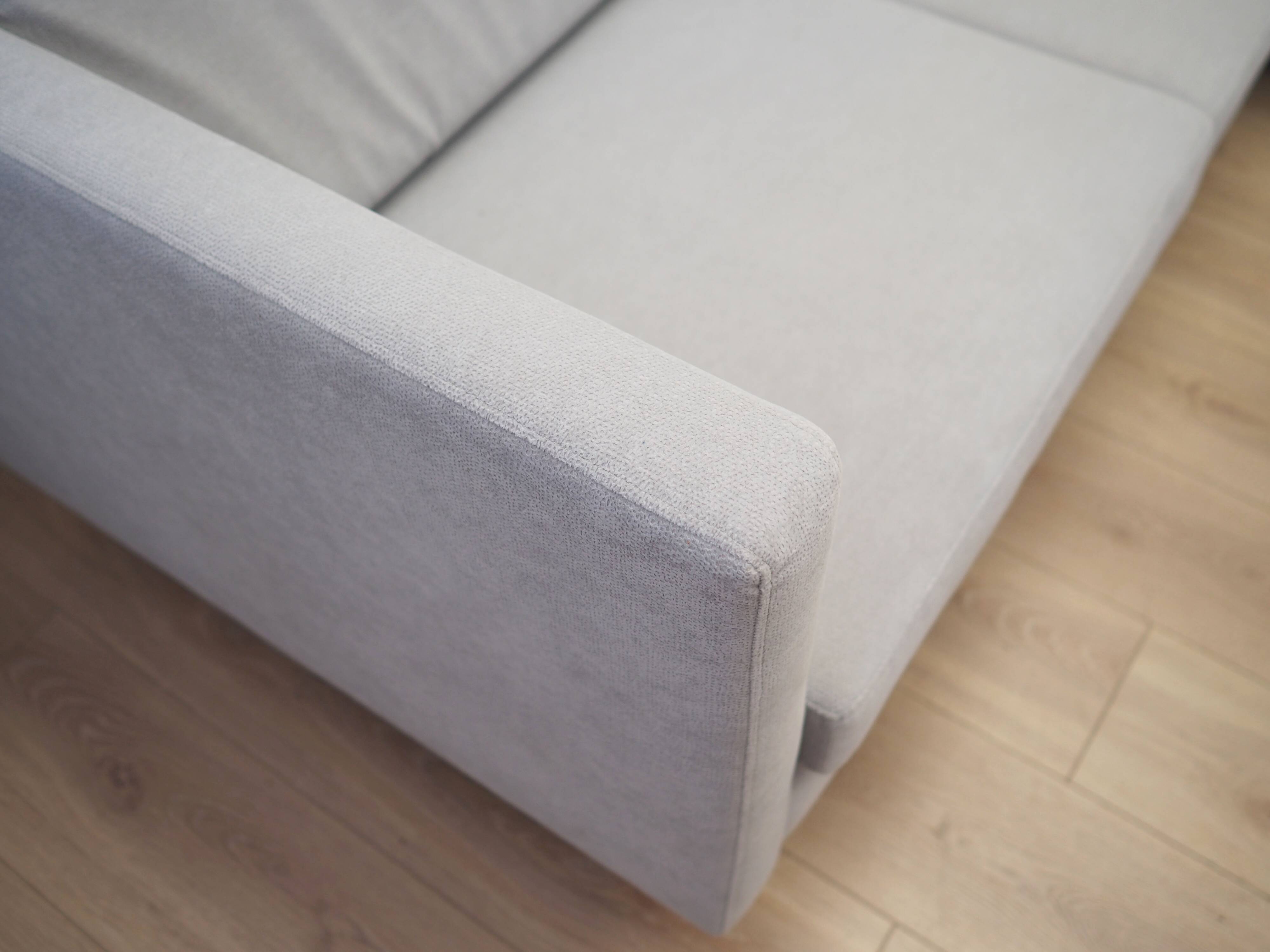 Grey corner sofa, Danish design, 1990s, production: Denmark
