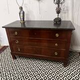 Empire chest of drawers, early 19th century period in mahogany veneer