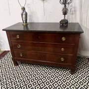 Empire chest of drawers, early 19th century period in mahogany veneer