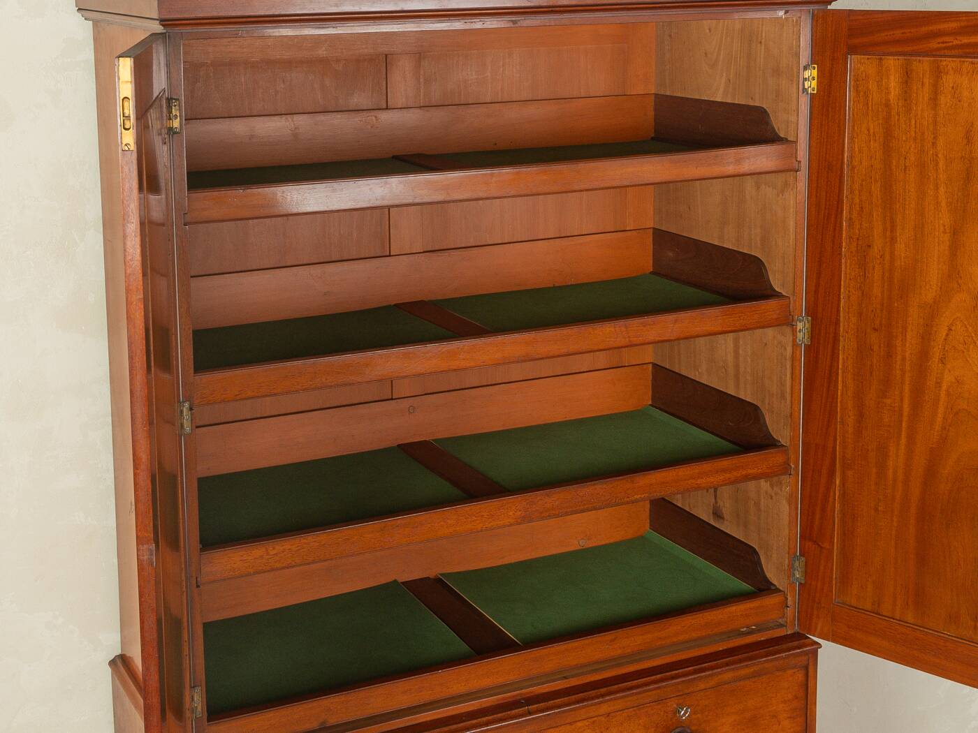 1840s linen press wardrobe