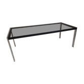 Table basse , verre fumé