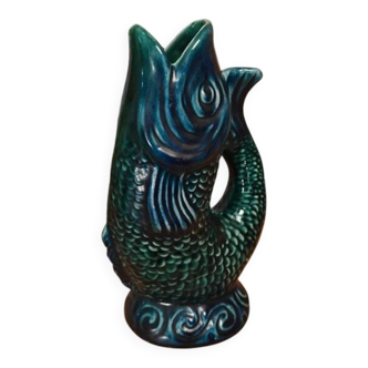 Vintage stamped porcelain fish jug