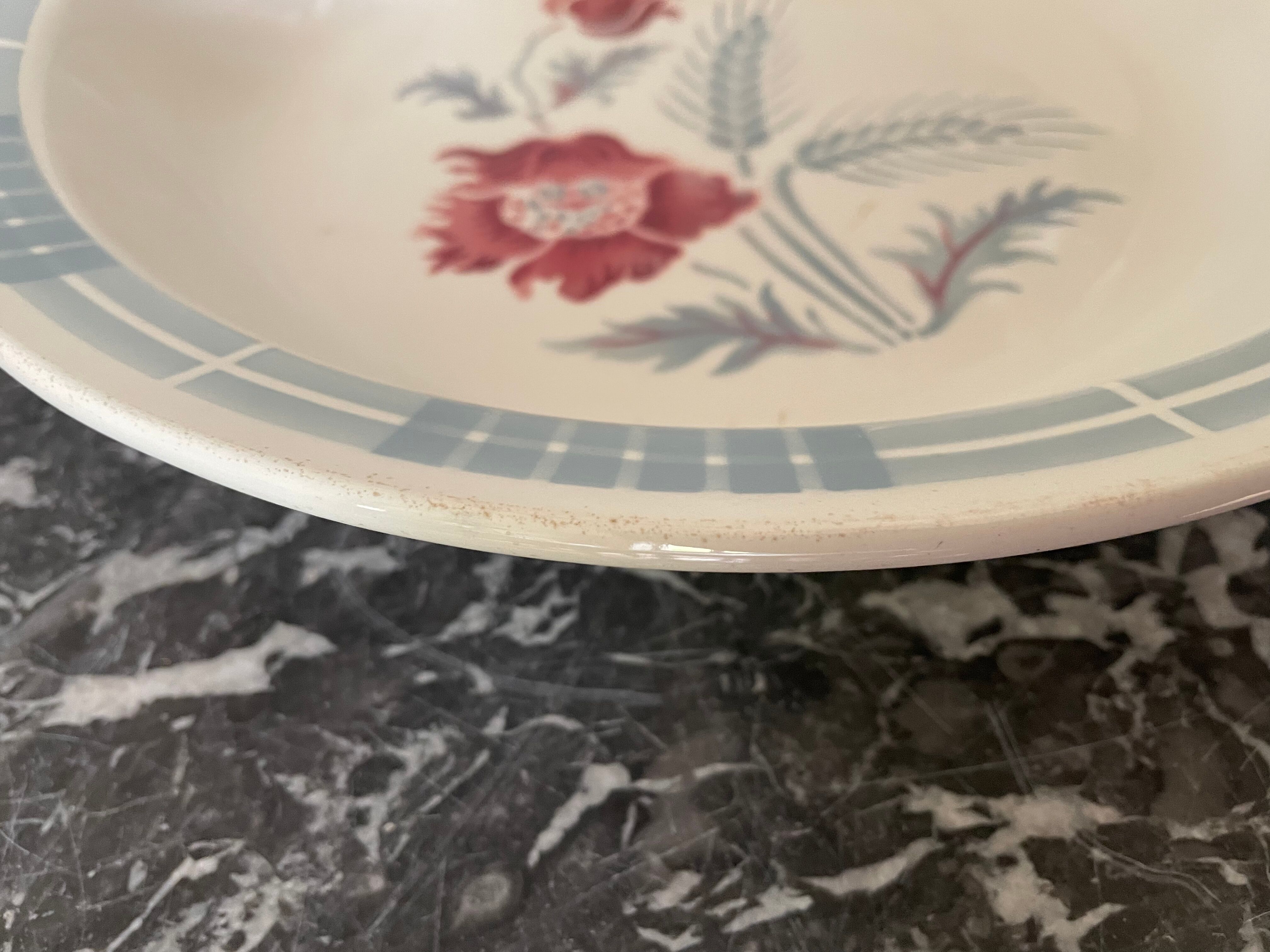 Hollow dish Sarreguemines model Carole