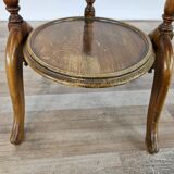 70s coffee table in walnut with closable shelves