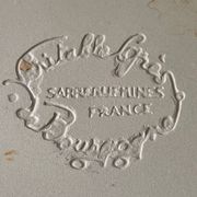 Lot de 8 assiettes plates en grès Sarreguemines