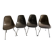 4 authentic Charles Eames and Ray Miller chairs - Fibreglass