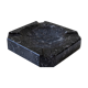 Ashtray/Black marble pocket drain