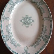 Oval ironstone dish "Compiègne" K&G Lunéville