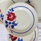 4 vintage dessert plates from K&G Luneville, Chantal model