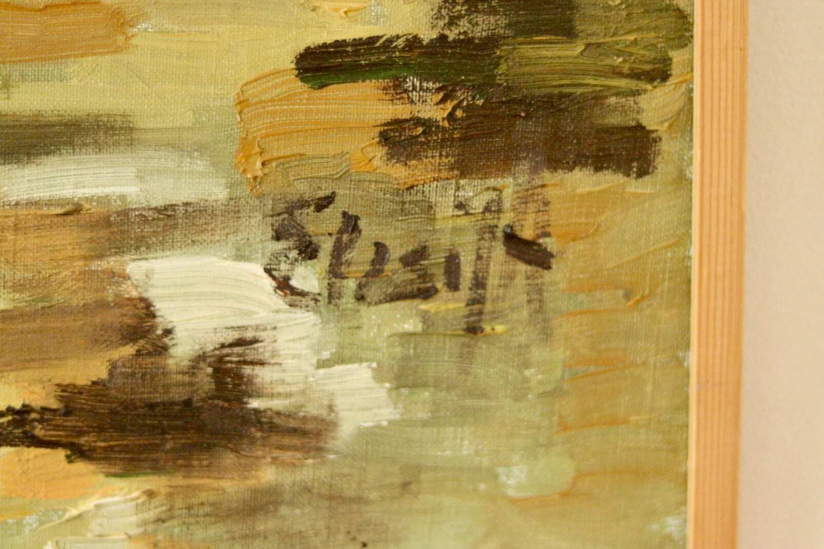 Huile sur toile suédoise originale – « Paysage »