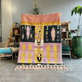 Large new purple Boujad Berber rug 165x270 cm