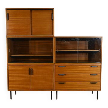 Meuble Modulable en Acajou, époque Modernisme – 1960