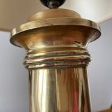 Brass column lamp neoclassical style 60s vintage