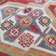 Vintage Turkish kilim, handwoven, 140x191 cm.